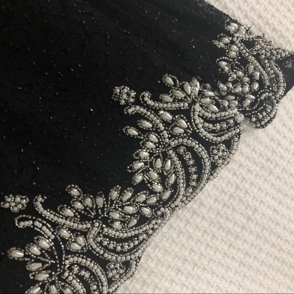 Vintage fully beaded silk top - Picture 5 of 5